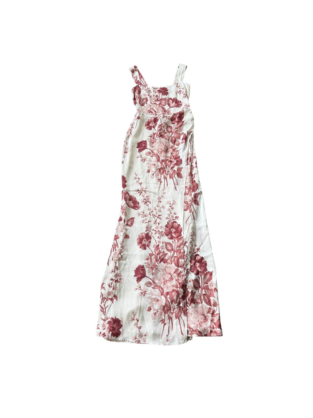 NEW Reformation Isolene Satin Dress Crista Floral